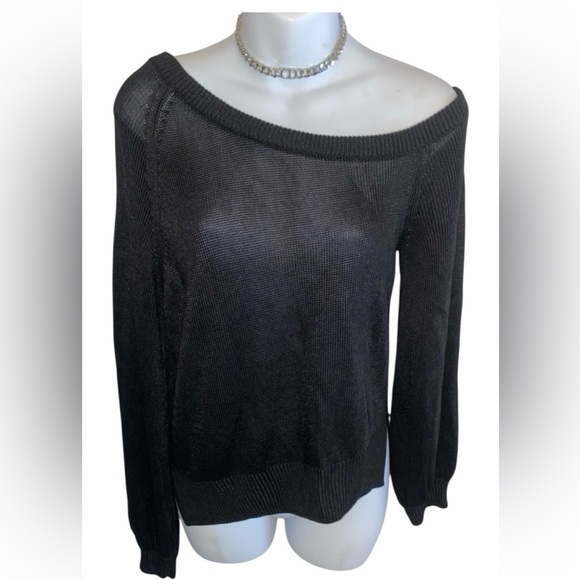 Michelle Mason Sweaters - Michelle Mason black Sweater Top